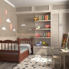 АЛЕНКА Кровать детская (орех) с 2 ящиками в Нытве - nytva.mebel24.online | фото