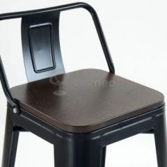 Барный стул N-238 Tolix Wood style Черный в Нытве - nytva.mebel24.online | фото 3