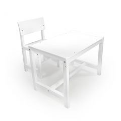 Детский растущий комплект стол и стул Я САМ "Лофт" (Белый, Белый) в Нытве - nytva.mebel24.online | фото
