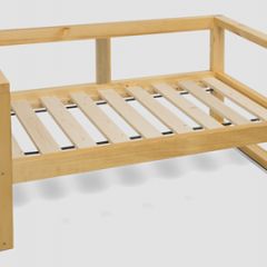 Диван двухместный DEmoku Д-2 (Синий/Темный дуб) в Нытве - nytva.mebel24.online | фото 3