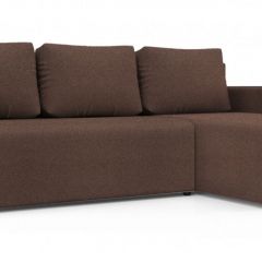 Диван угловой Алиса 3 Bahama PEBBLE - Teos Dark Brown в Нытве - nytva.mebel24.online | фото