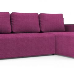 Диван угловой Алиса 3 Shaggy FUCHSIA - TEOS BLACK в Нытве - nytva.mebel24.online | фото