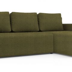 Диван угловой Алиса 3 Shaggy GREEN - TEOS BLACK в Нытве - nytva.mebel24.online | фото