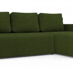 Диван угловой Алиса 3 Vital GREEN - Teos Dark Brown в Нытве - nytva.mebel24.online | фото