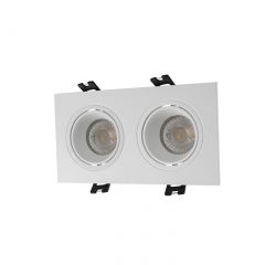 DK3072-WH Встраиваемый светильник, IP 20, 10 Вт, GU5.3, LED, белый/белый, пластик в Нытве - nytva.mebel24.online | фото