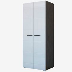 Фиеста №2 Шкаф со штангой (Венге/Белый глянец) в Нытве - nytva.mebel24.online | фото