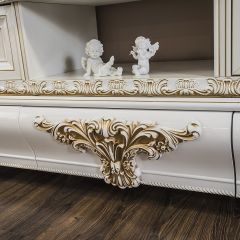 Гостиная Алсу 1+ТВ+1 (белый глянец) в Нытве - nytva.mebel24.online | фото 3