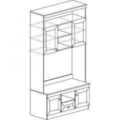 Гостиная Инна 5 Денвер темный в Нытве - nytva.mebel24.online | фото 9