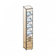 Гостиная Камелия Композиция 1 (Гикори Джексон светлый) в Нытве - nytva.mebel24.online | фото 3