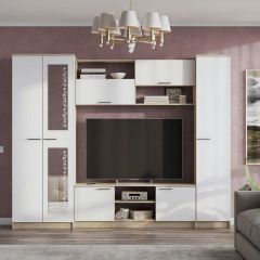 Гостиная МГС 3 Исполнение 1 (Дуб сонома/Белый) в Нытве - nytva.mebel24.online | фото