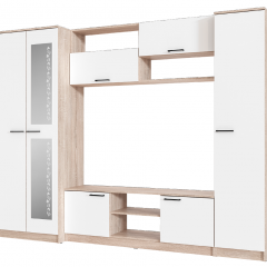 Гостиная МГС 3 Исполнение 1 (Дуб сонома/Белый) в Нытве - nytva.mebel24.online | фото 2