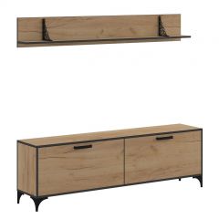 Гостиная Оскар Лофт (Дуб Золотой) в Нытве - nytva.mebel24.online | фото 2