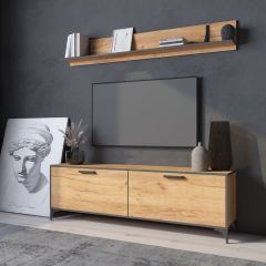 Гостиная Оскар Лофт (Дуб Золотой) в Нытве - nytva.mebel24.online | фото