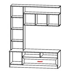 ПРАГА Гостиная (модульная) в Нытве - nytva.mebel24.online | фото 7