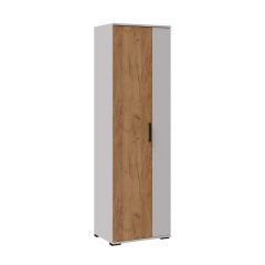 СИДНЕЙ-1 Шкаф платяной ЛДСП Белый /Дуб крафт золотой в Нытве - nytva.mebel24.online | фото