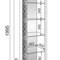 Гостиная Скарлетт (Бодега светлая) в Нытве - nytva.mebel24.online | фото 5