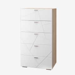 Гостиная Скайлайн набор ДБ- 2 (дуб сонома светлый/белый) в Нытве - nytva.mebel24.online | фото 2