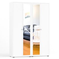 Камелия Шкаф 4-х створчатый, цвет белый, ШхГхВ 160х48х220 см., универсальная сборка, можно использовать как два отдельных шкафа в Нытве - nytva.mebel24.online | фото 1