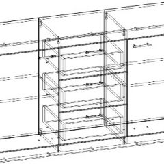 СОНАТА КС-1500 Комод (Дуб сонома/Белый глянец) в Нытве - nytva.mebel24.online | фото 2