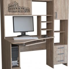 Компьютерный стол КЛ №6.0 левый (Дуб баррик) в Нытве - nytva.mebel24.online | фото