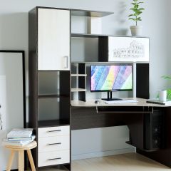 Компьютерный стол КЛ №6.0 правый (Венге/Дуб молочный) в Нытве - nytva.mebel24.online | фото 2