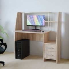 Компьютерный стол КЛ №6.2 левый (Дуб баррик) в Нытве - nytva.mebel24.online | фото