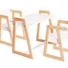 Комплект детской мебели стол и  два стула Я САМ "Лофт-Дуо" (Белый) в Нытве - nytva.mebel24.online | фото 2