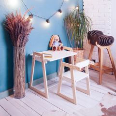 Комплект детской мебели стол и  два стула Я САМ "Лофт-Дуо" (Белый) в Нытве - nytva.mebel24.online | фото 10