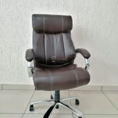 Кресло Barneo K-303 для руководителя (коричневая экокожа) в Нытве - nytva.mebel24.online | фото 1