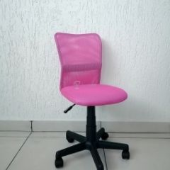 Кресло Barneo K-401 детское (розовая ткань/сетка) в Нытве - nytva.mebel24.online | фото