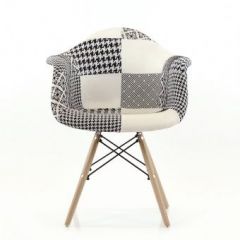 Кресло Barneo N-14 Patchwork черно-белый в Нытве - nytva.mebel24.online | фото 2