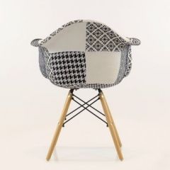 Кресло Barneo N-14 Patchwork черно-белый в Нытве - nytva.mebel24.online | фото 4