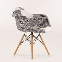 Кресло Barneo N-14 Patchwork черно-белый в Нытве - nytva.mebel24.online | фото 5