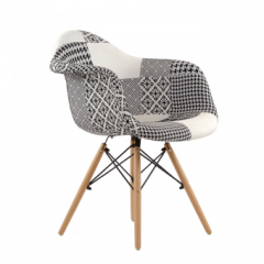 Кресло Barneo N-14 Patchwork черно-белый в Нытве - nytva.mebel24.online | фото