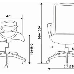 Кресло Бюрократ CH-599/DB/TW-10N тёмно-синий в Нытве - nytva.mebel24.online | фото 3