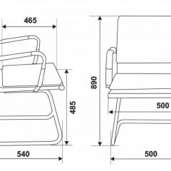 Кресло для посетителя Бюрократ CH-993-LOW-V/M01 черный в Нытве - nytva.mebel24.online | фото 3