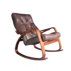 Кресло качалка Гранд 103-З-Ш Шоколад в Нытве - nytva.mebel24.online | фото