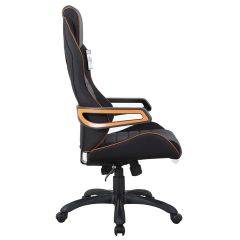 Кресло компьютерное BRABIX Techno Pro GM-003 (ткань черное/серое, вставки оранжевые) 531813 в Нытве - nytva.mebel24.online | фото 3