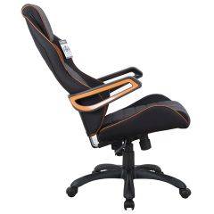 Кресло компьютерное BRABIX Techno Pro GM-003 (ткань черное/серое, вставки оранжевые) 531813 в Нытве - nytva.mebel24.online | фото 4