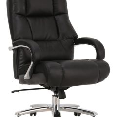 Кресло офисное BRABIX PREMIUM "Bomer HD-007" (рециклированная кожа, хром, черное) 531939 в Нытве - nytva.mebel24.online | фото 1