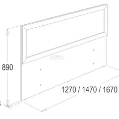 Кровать 1.2 каркас с ладе + спинка головная + 2 ящика Ольга-14 в Нытве - nytva.mebel24.online | фото 2