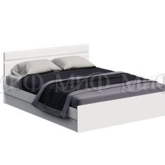 НЭНСИ NEW Кровать 1,4 м с ПМ (Белый глянец холодный/Белый) в Нытве - nytva.mebel24.online | фото