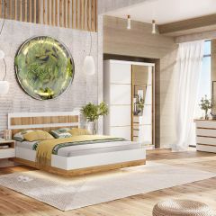 Кровать 1600 НКМ Дубай секция 8 с основанием в Нытве - nytva.mebel24.online | фото 2