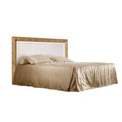 Кровать 2-х спальная (1,4 м) Тиффани штрих-лак/золото с подъемным механизмом (ТФКР140-2[7]) в Нытве - nytva.mebel24.online | фото