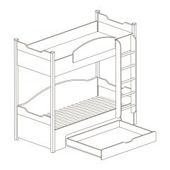 Кровать 2-х ярусная №421 Прованс в Нытве - nytva.mebel24.online | фото 2