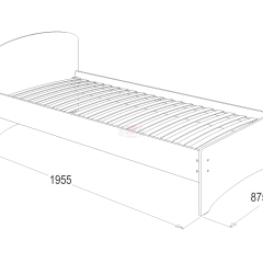 Кровать-2 одинарная (800*1900) в Нытве - nytva.mebel24.online | фото 2