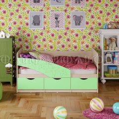 Кровать Бабочки (Салатовый матовый) 1600 в Нытве - nytva.mebel24.online | фото 1