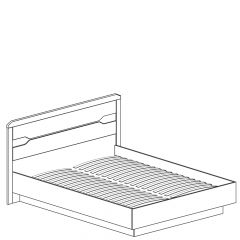 Кровать двойная с мягким изголовьем №315 Ронда (1600) в Нытве - nytva.mebel24.online | фото 2