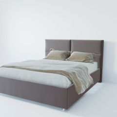 Кровать Корсика с ПМ 1200 (велюр темно-серый) в Нытве - nytva.mebel24.online | фото 2