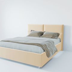 Кровать Корсика с ПМ 800 (экокожа бежевая) в Нытве - nytva.mebel24.online | фото 2